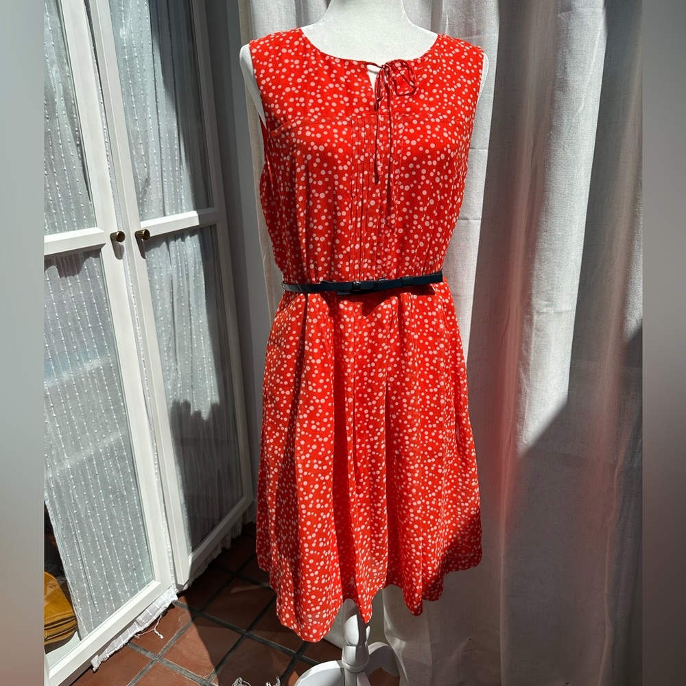 Hi There by Karen Walker Polka Dot Dress with Belt Size 8